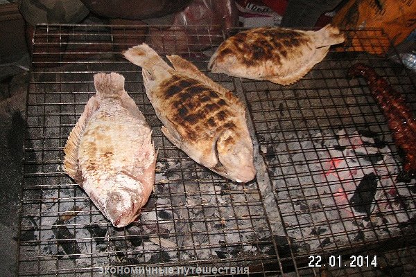 Рыба приготовленная на гриле в Чонг Мон