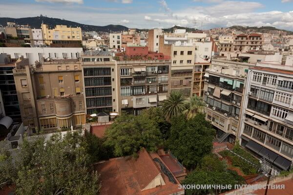 Вид с крыши Casa Milà на соседние кварталы