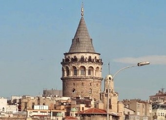 Галатская башня в Стамбуле в Турции