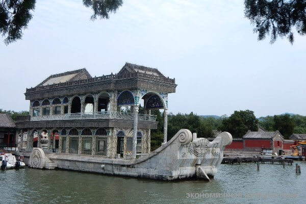 Лодка на озере Куньмин