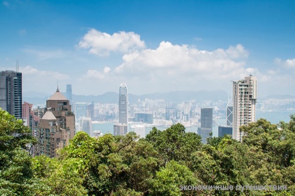 Вид Гонконга с пика Виктории